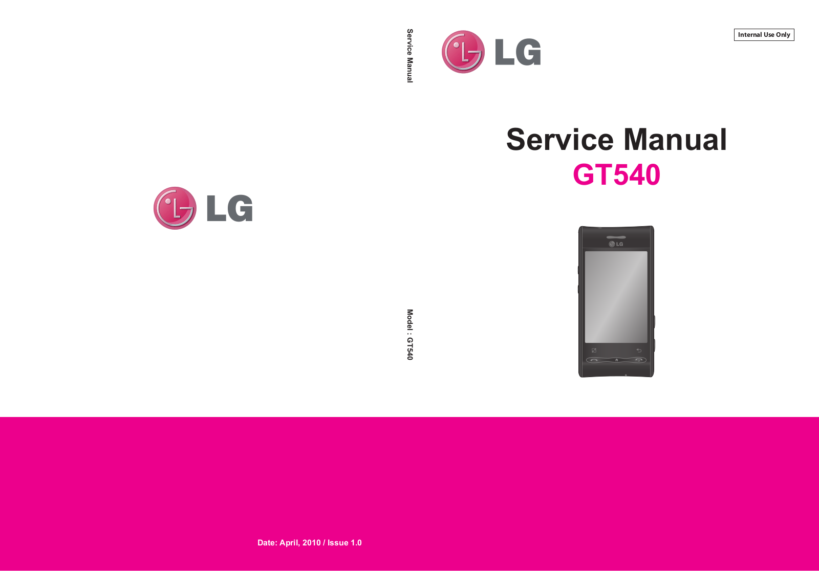 LG GT540 Service Manual