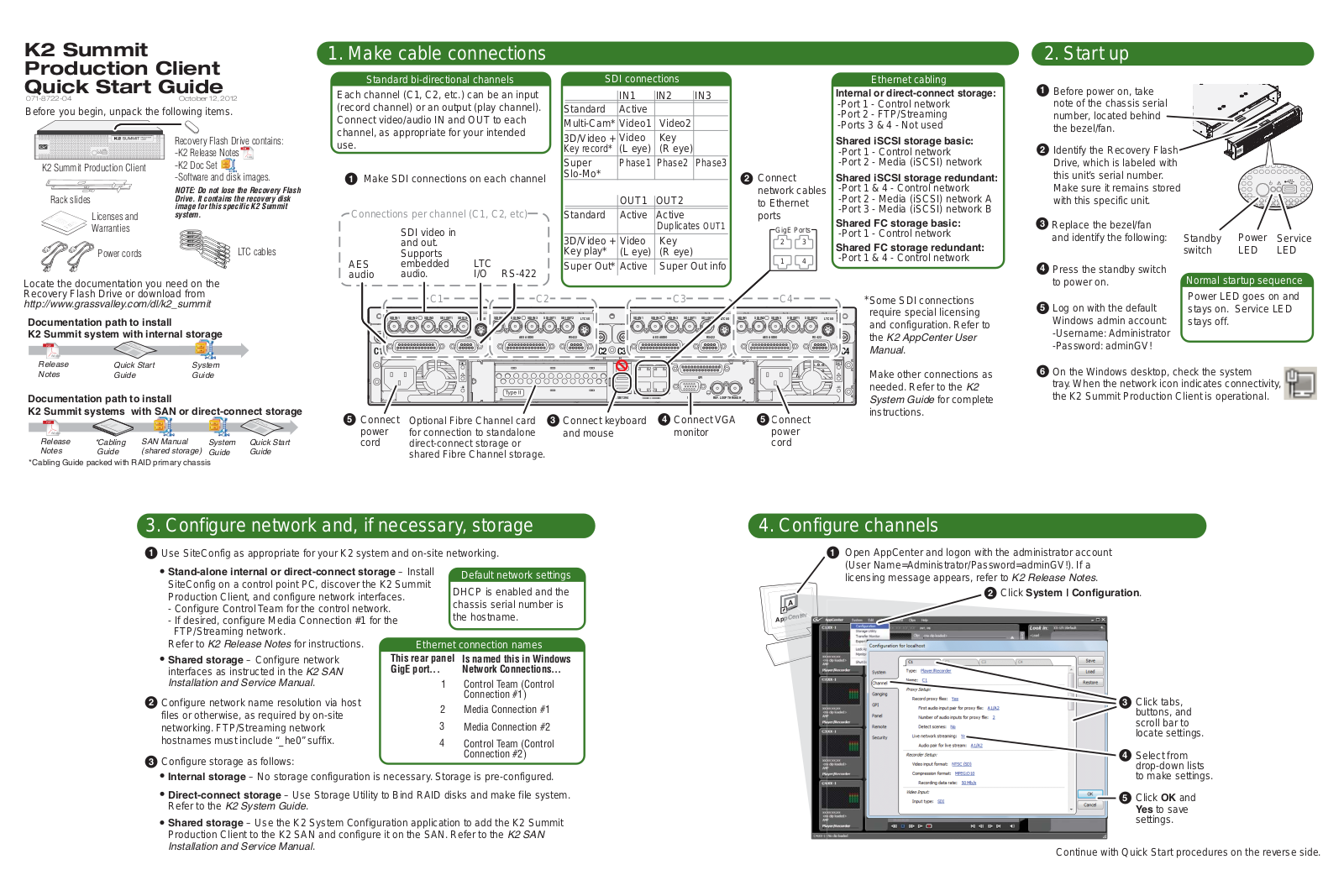 Grass Valley K2 Summit 3G Client User Manual