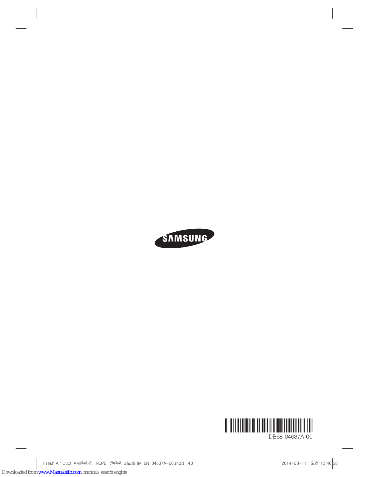 Samsung AM***HNEPCH Series Installation Manual