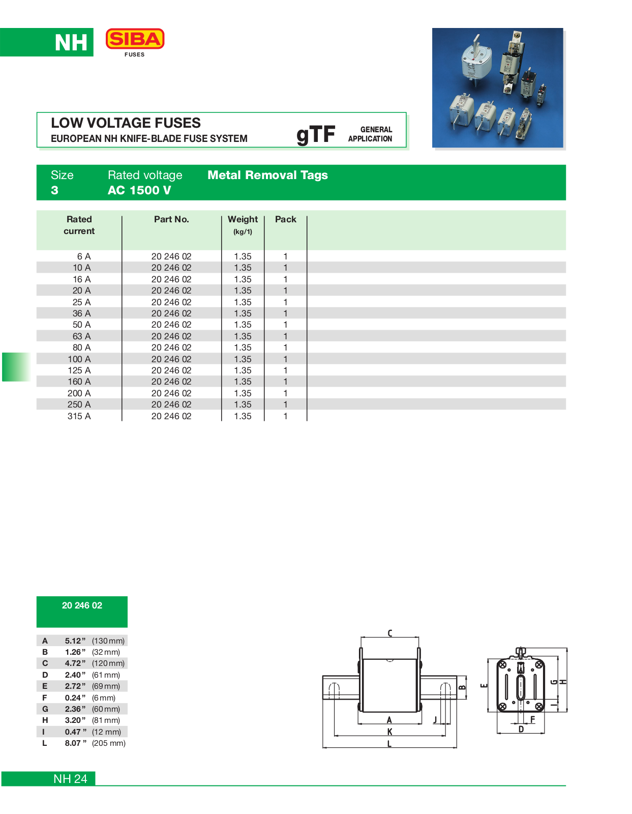 Siba 20 246 02 Catalog Page