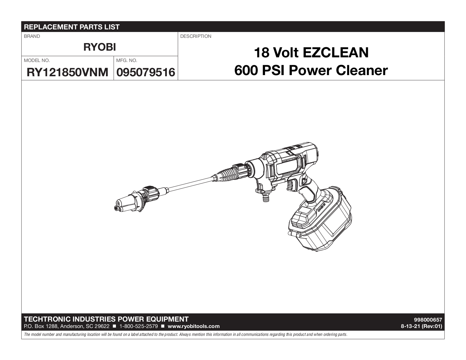 Ryobi RY121850VNM user guide - ManualMachine.com