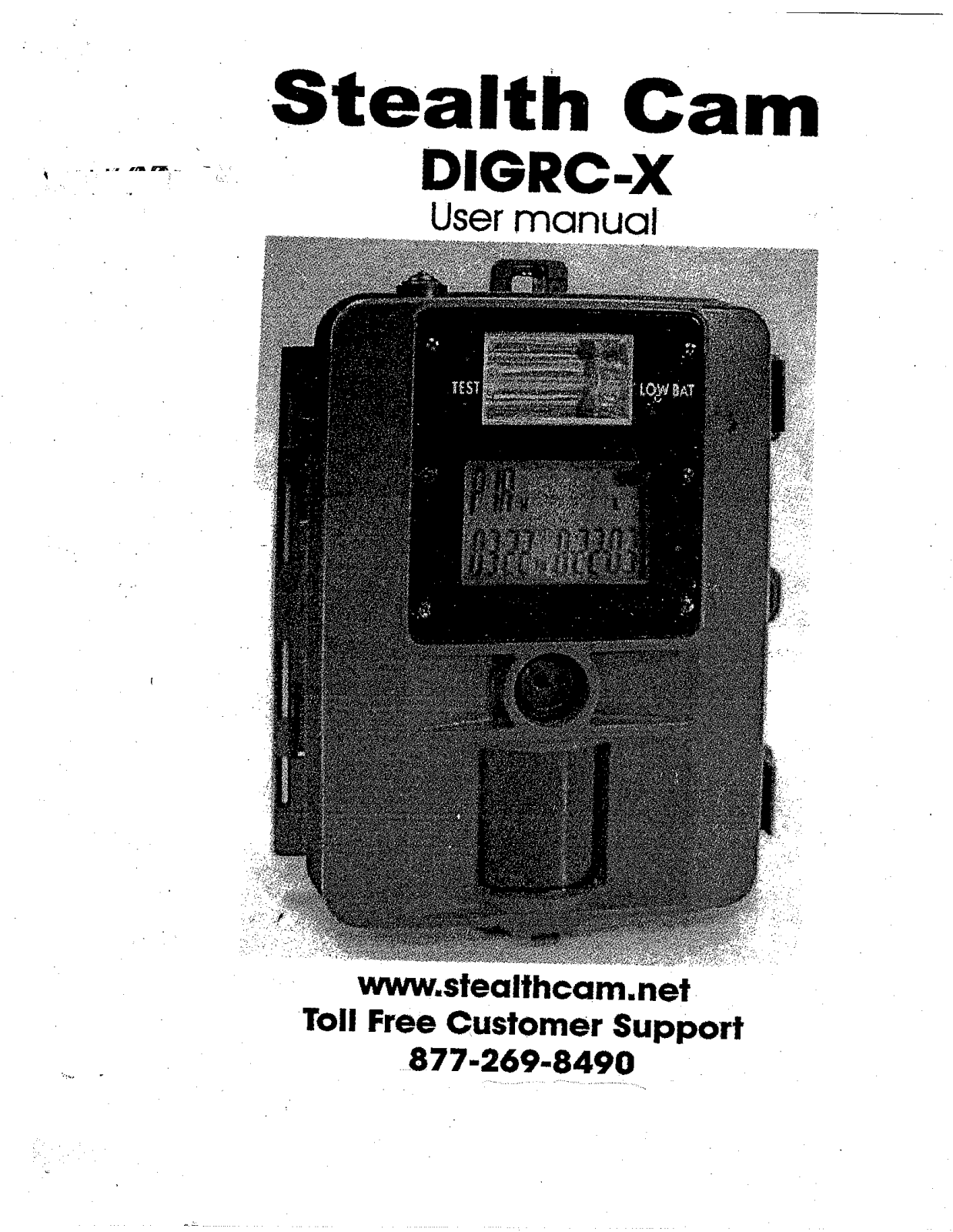 Stealth Cam DIGRC-X Instruction Manual