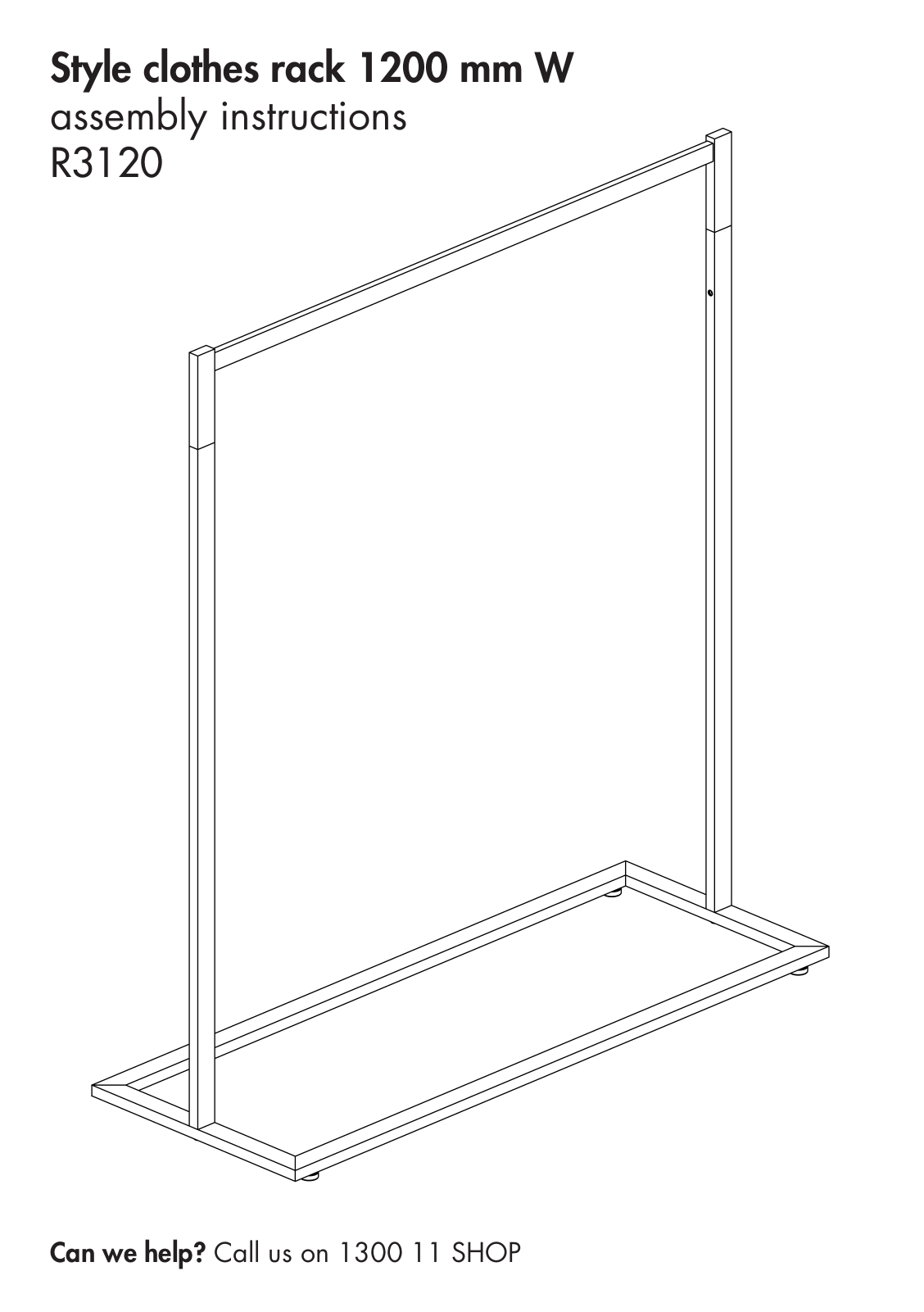 shopforshops R3120 assembly instructions