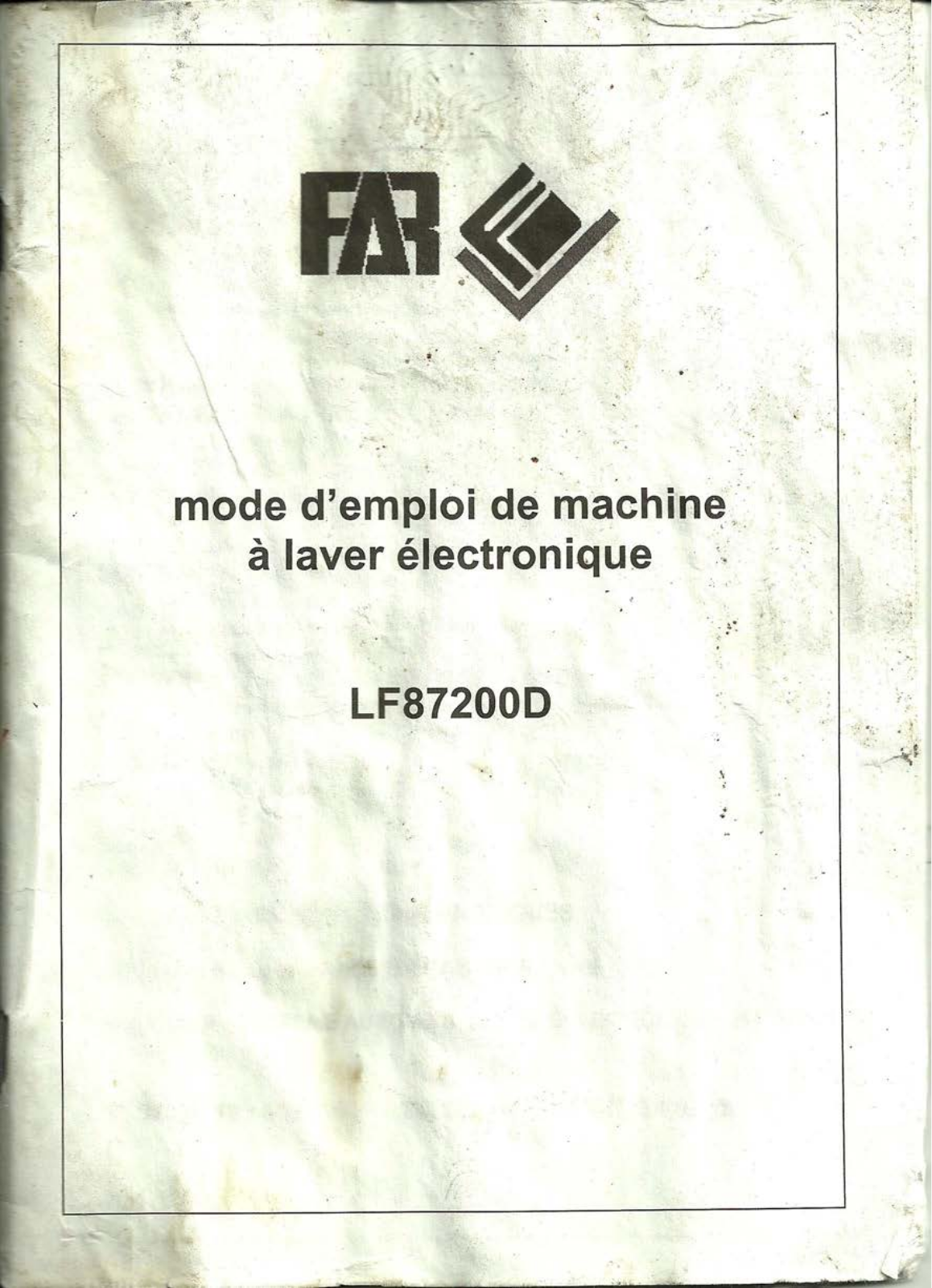 FAR LF 87200D User Manual