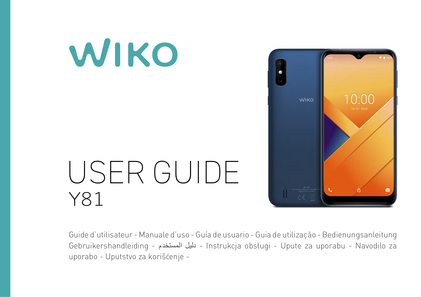 Wiko Y81 operation manual