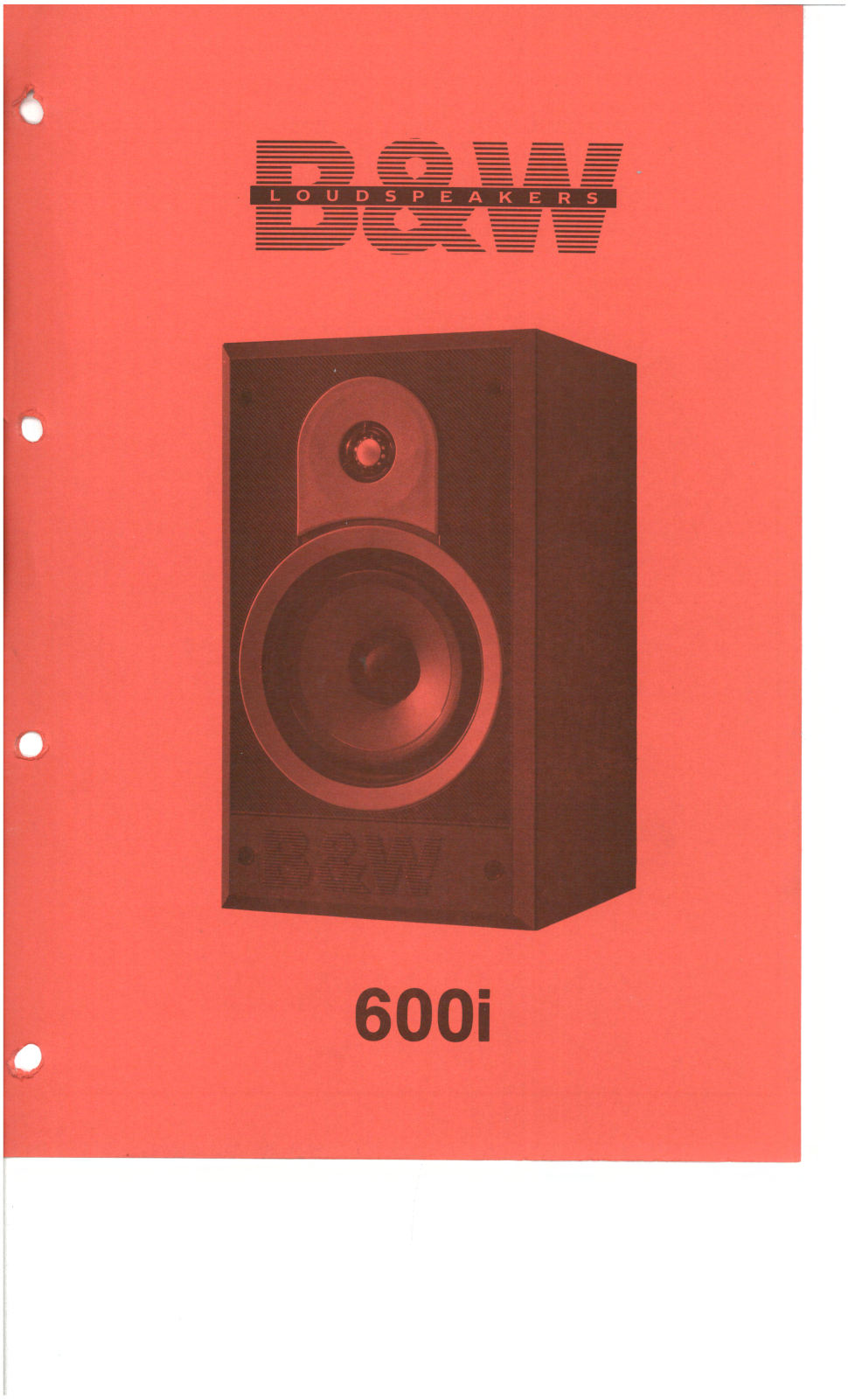 Bowers and Wilkins DM-600-I Service manual