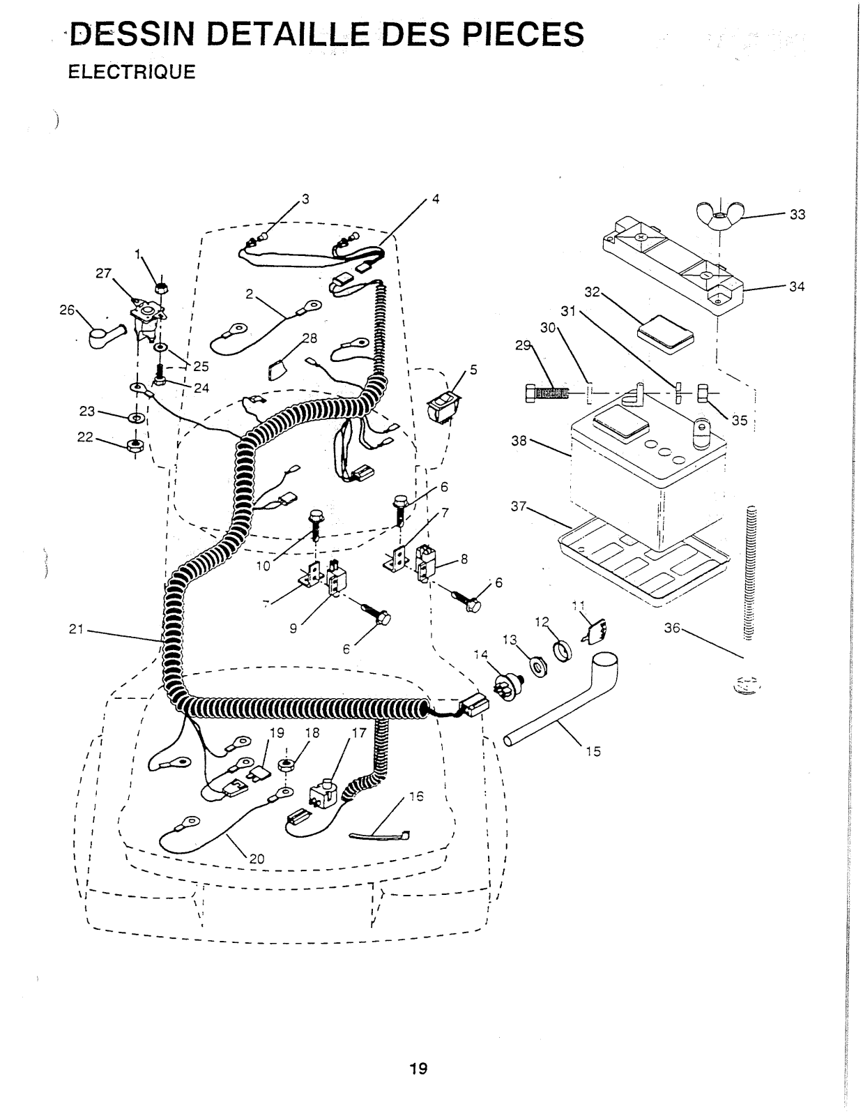 AYP VL1036A Parts List