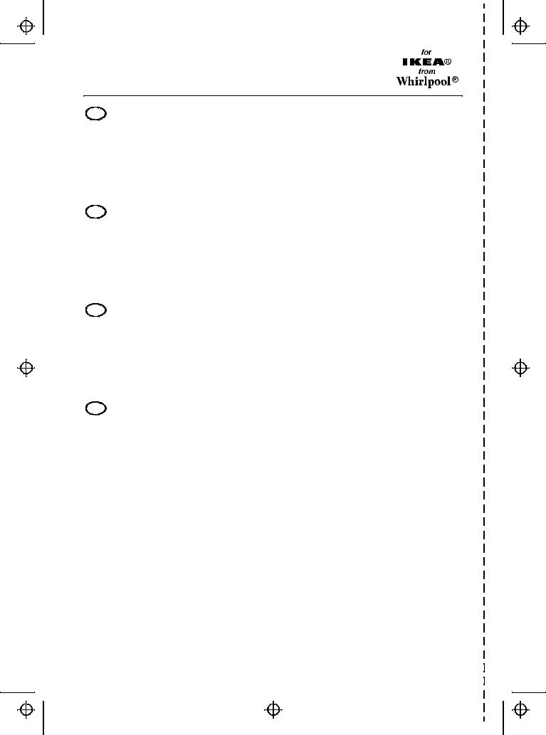 Whirlpool HOO 110 W PROGRAM CHART