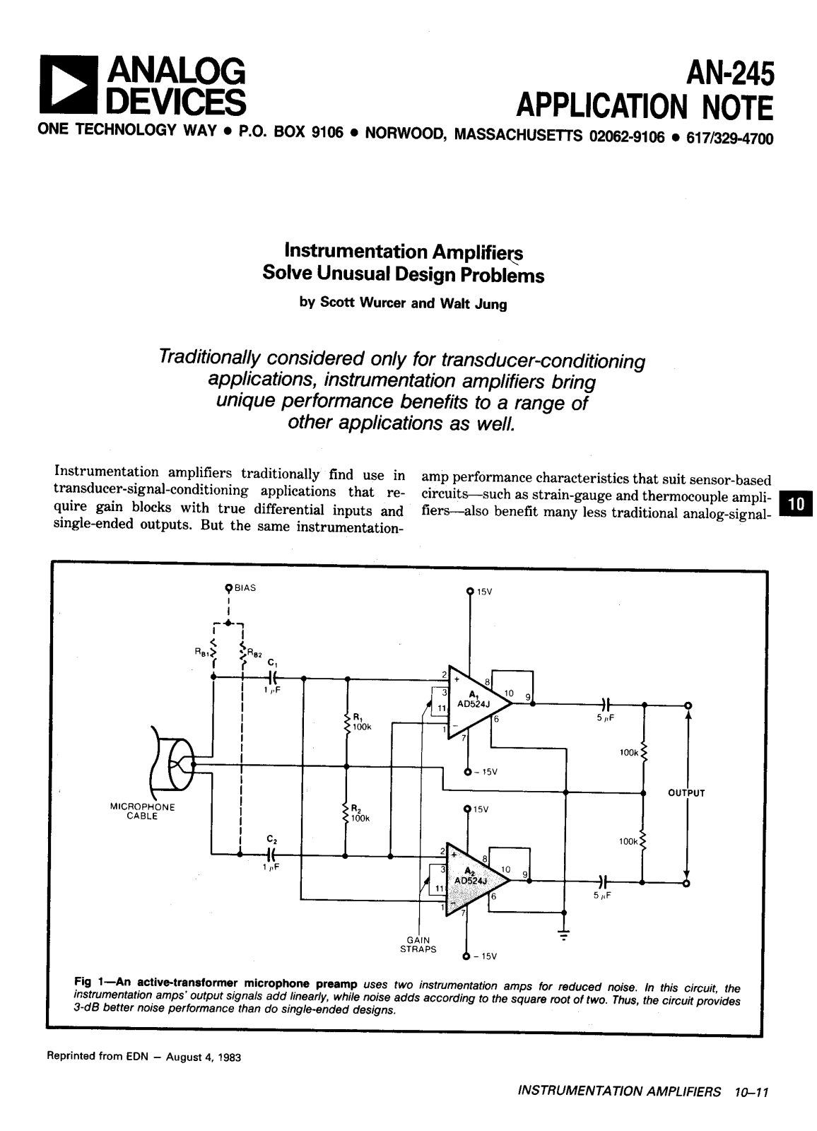 ANALOG DEVICES AN-245 Service Manual