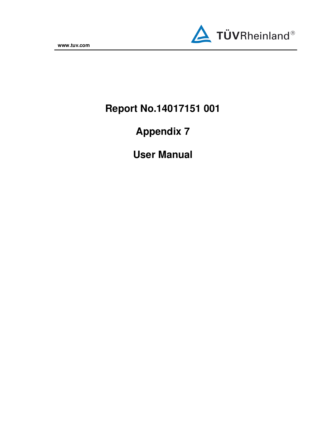 Electronics Tomorrow 944090807, 941090807 User Manual