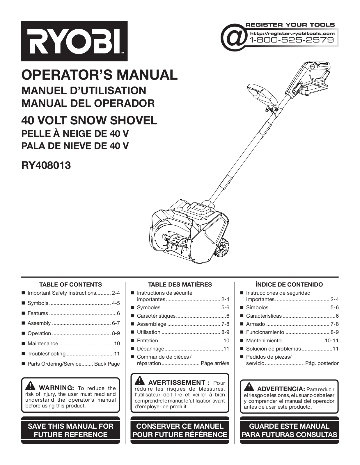 Ryobi RY408013 user guide - ManualMachine.com
