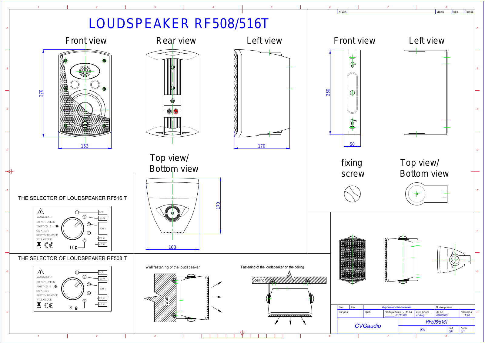 CVGAUDIO RF516TBl rf508t.pdf - ManualMachine.com
