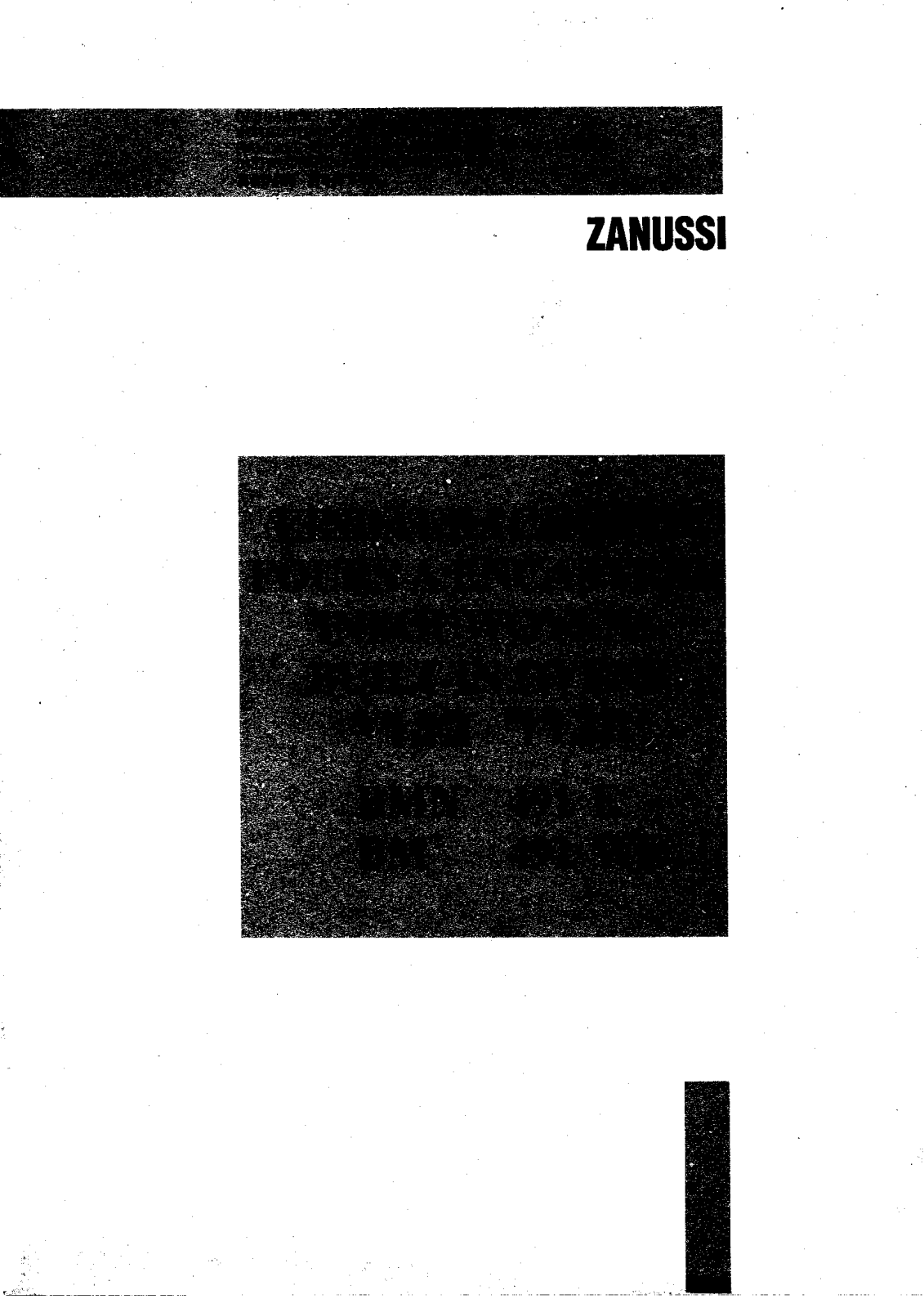 Zanussi BMN491E, BMW491E User Manual