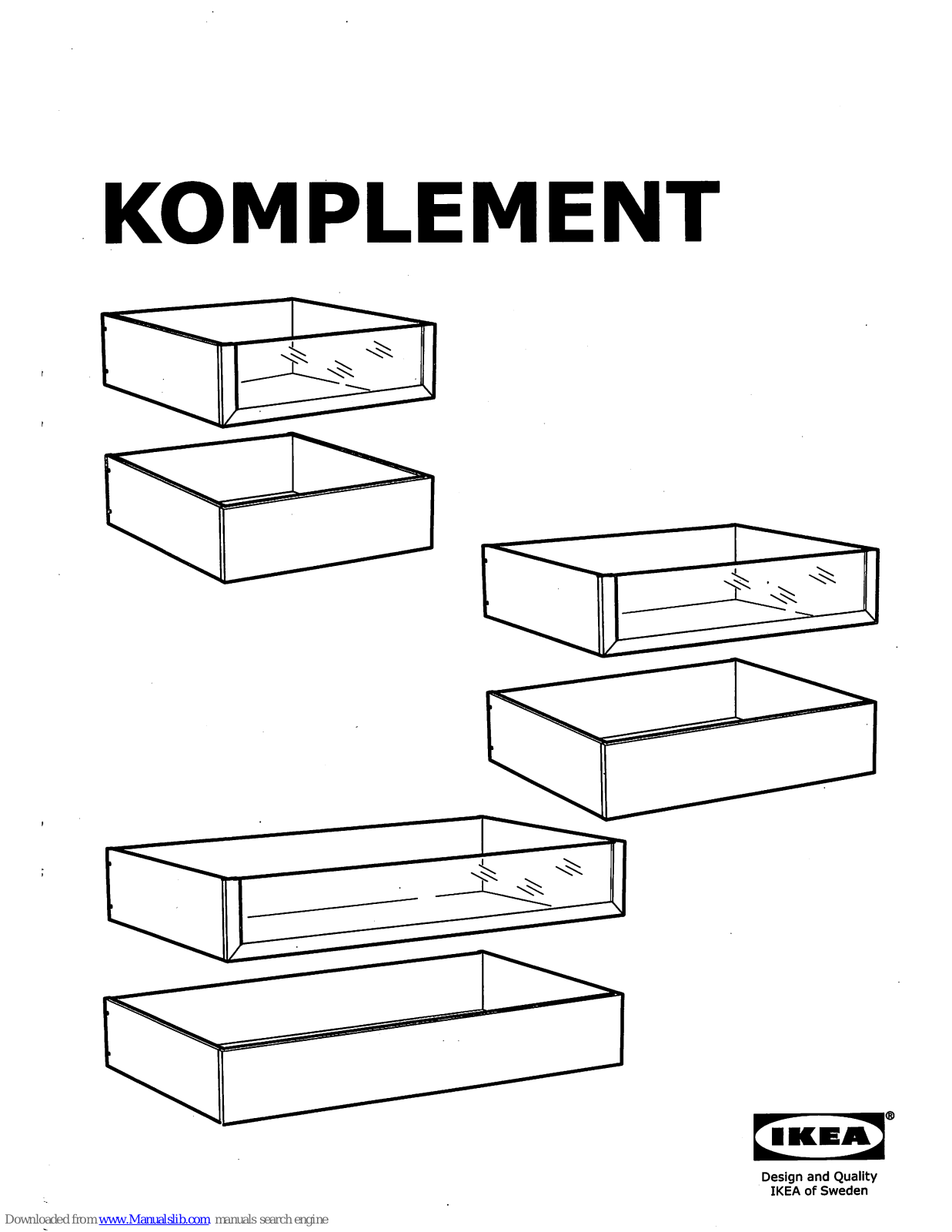 IKEA KOMPLEMENT Installation Instructions Manual - ManualMachine.com