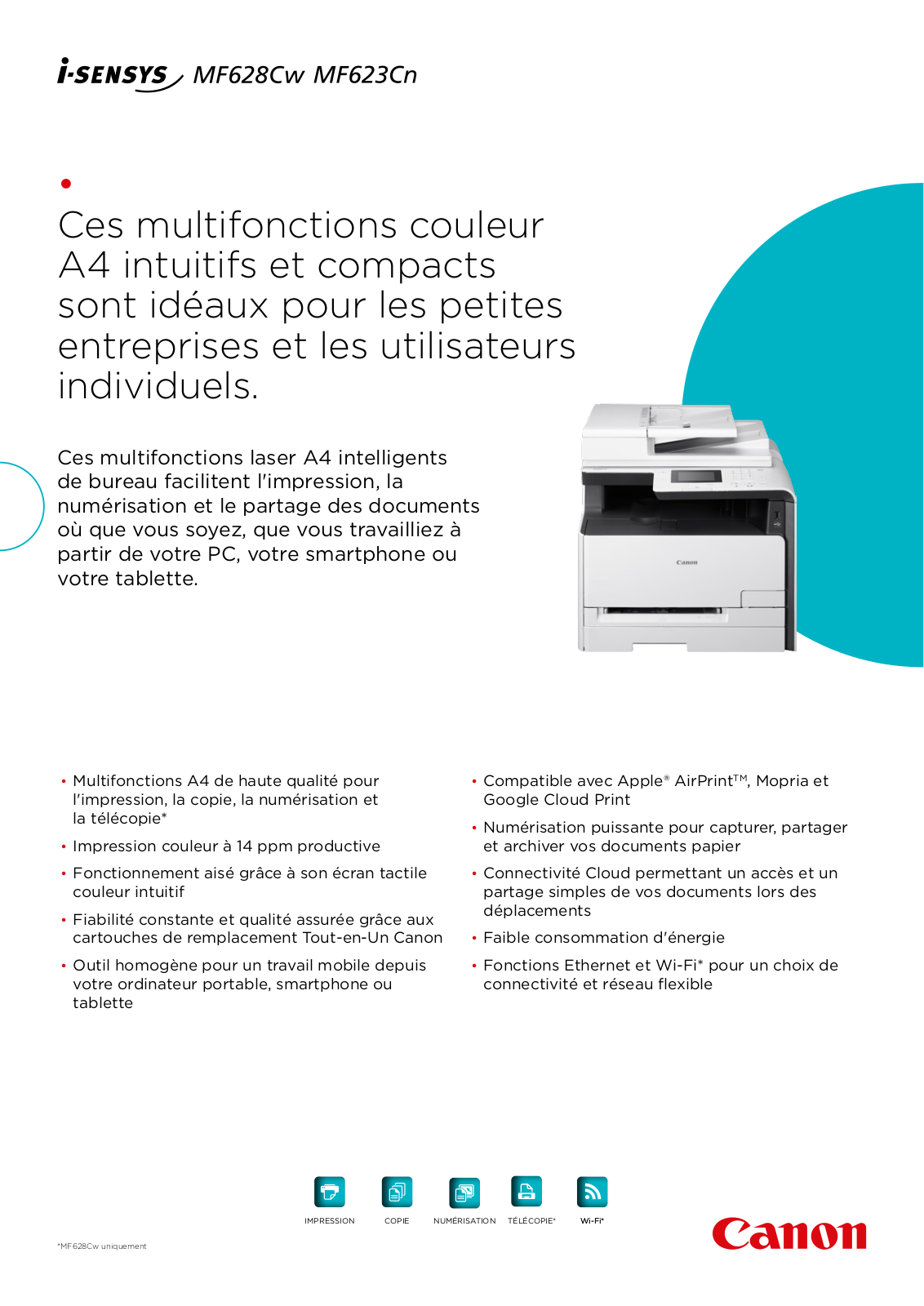 Canon I-SENSYS MF628CW, I-SENSYS MF623CN BROCHURE