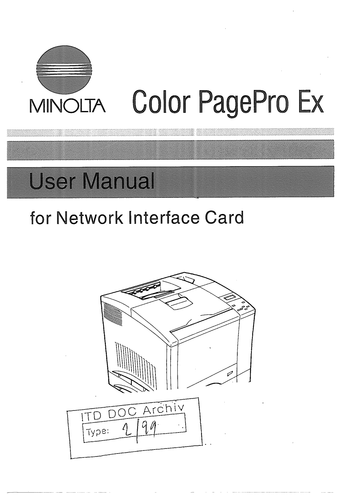 Konica Minolta CPP EX NIC User Manual