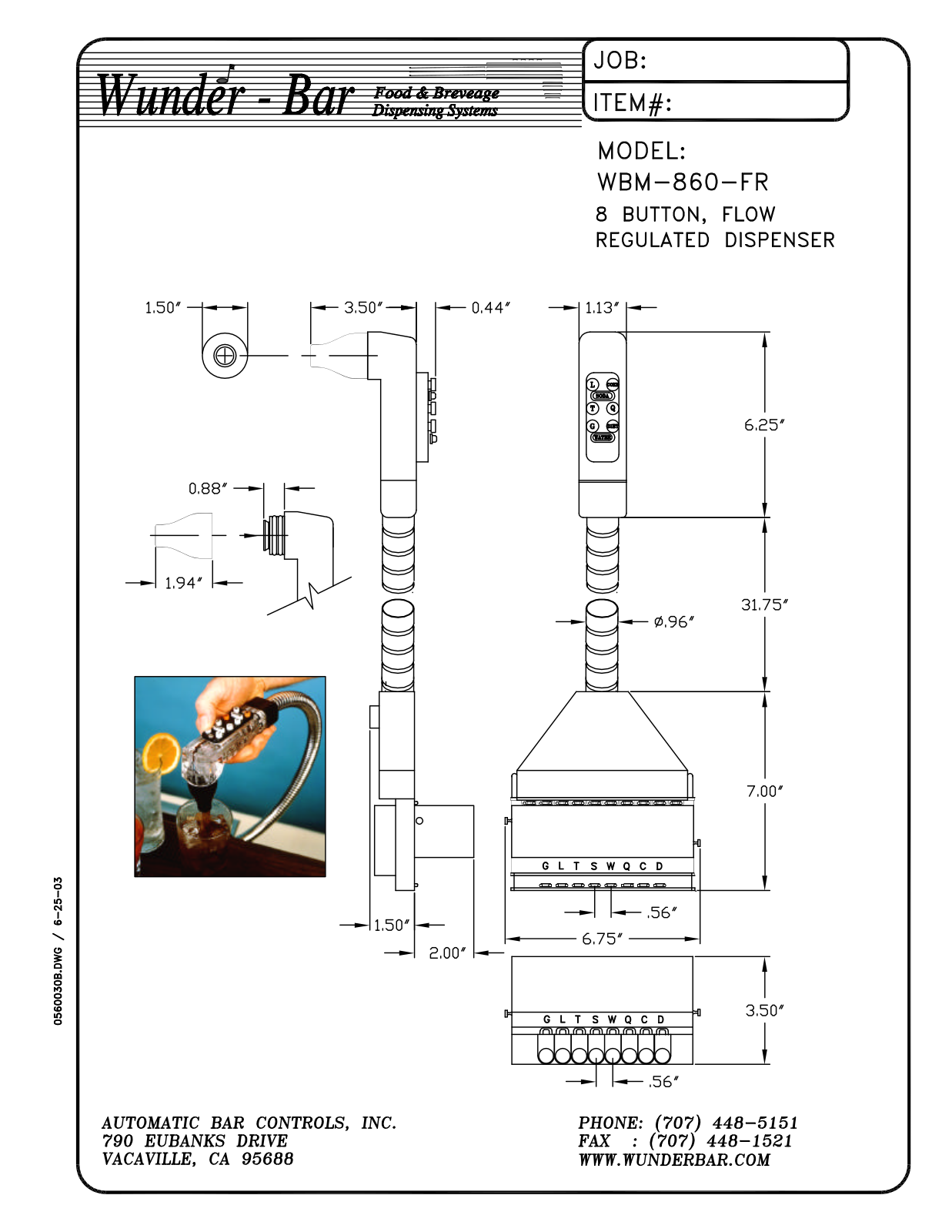 Wunder Bar WBM-860-FR User Manual