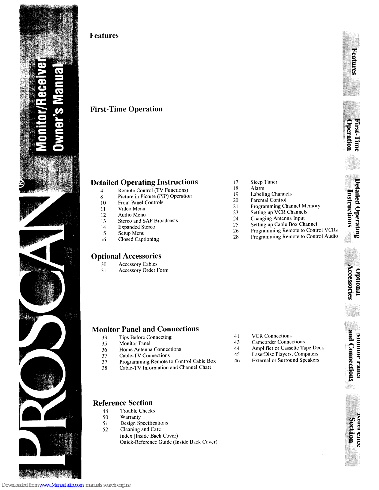 ProScan PS35310 Owner's Manual - ManualMachine.com