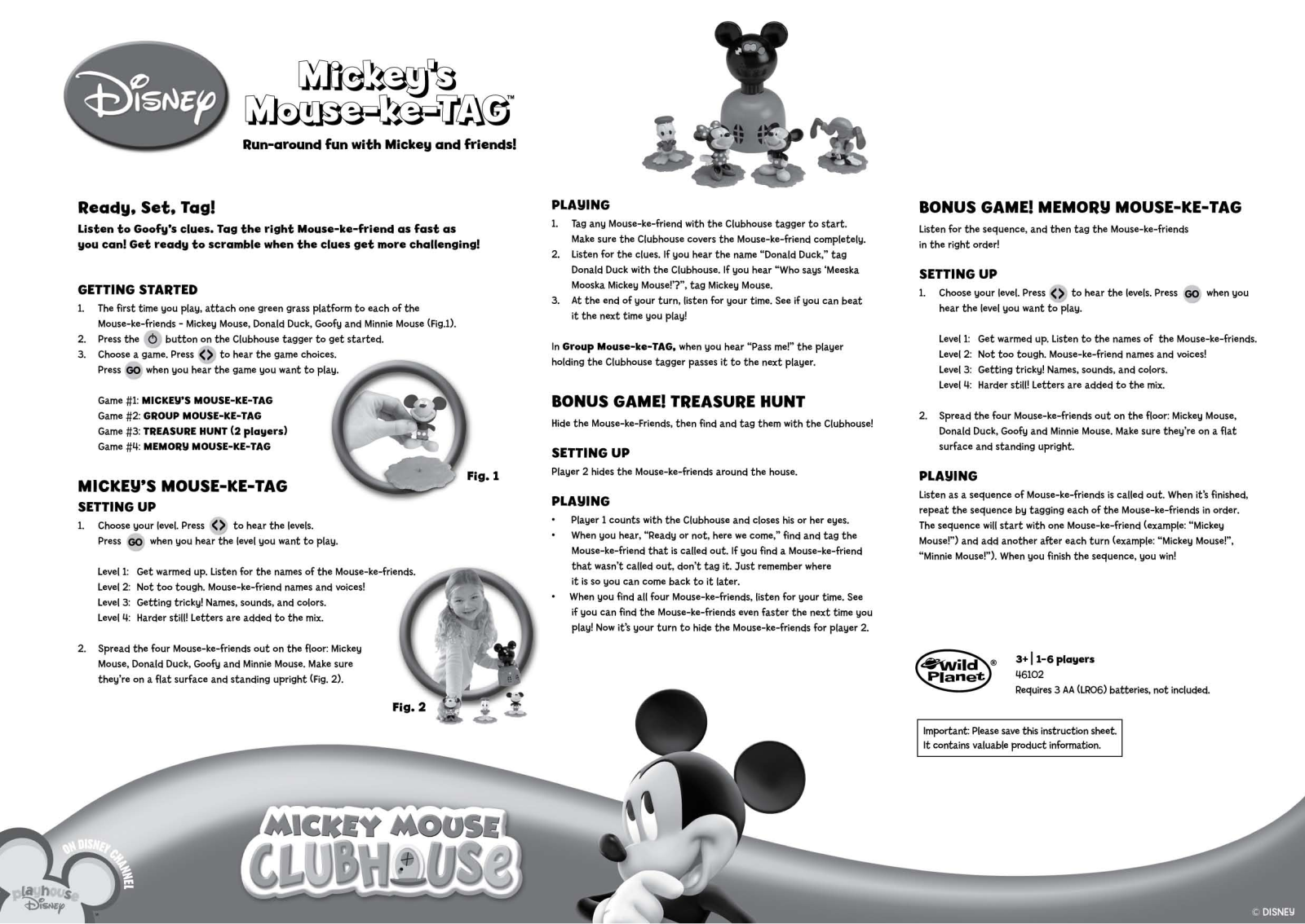 Wild Planet Entertainment MOUSEKETA46102 User Manual