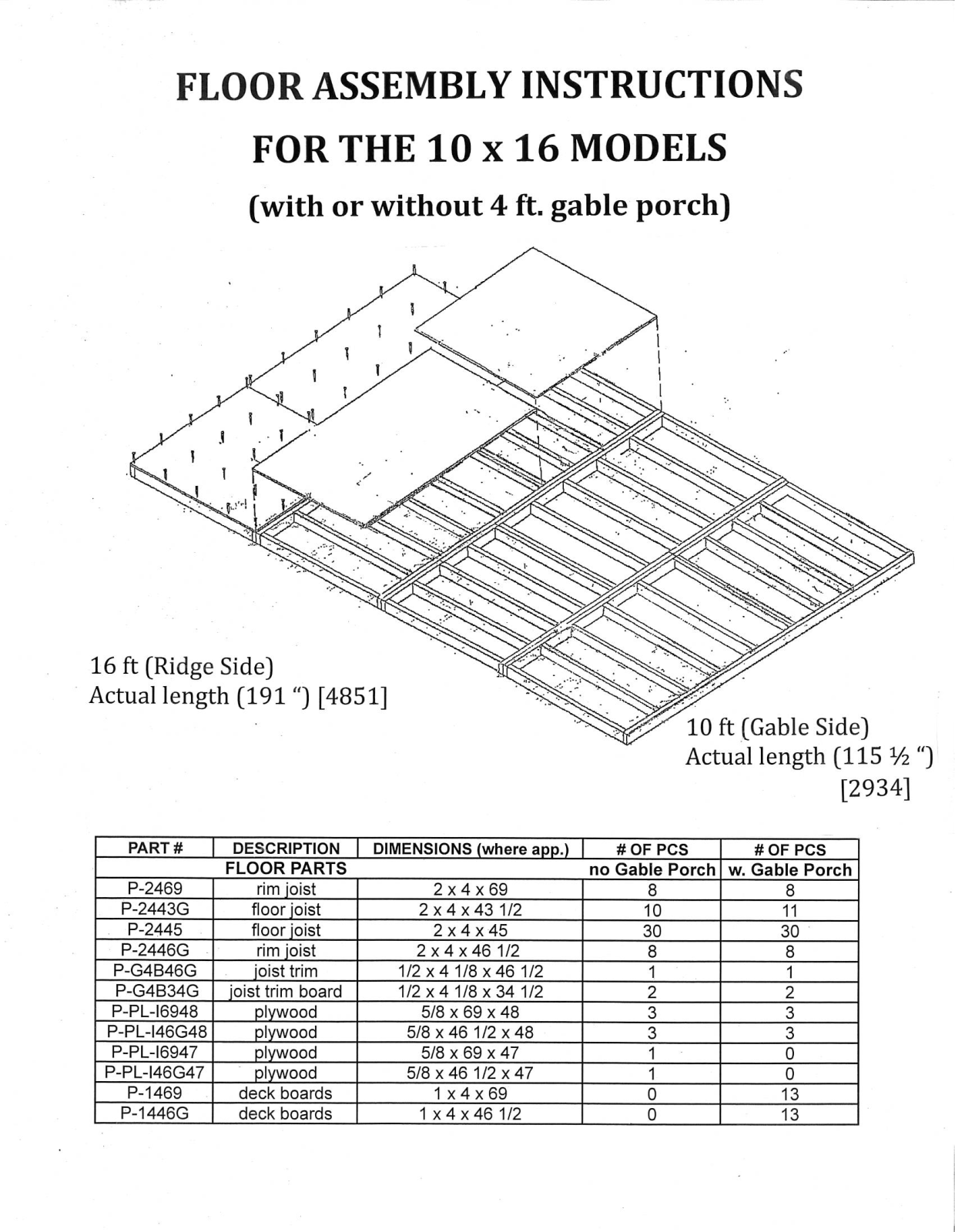 Cedarshed W007282995 Installation & Assembly - ManualMachine.com