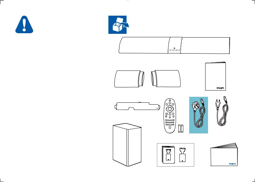 Philips HTL9100 Quick start guide