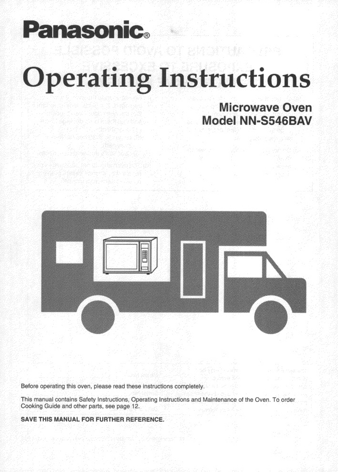 Panasonic NN-S546BAV User Manual