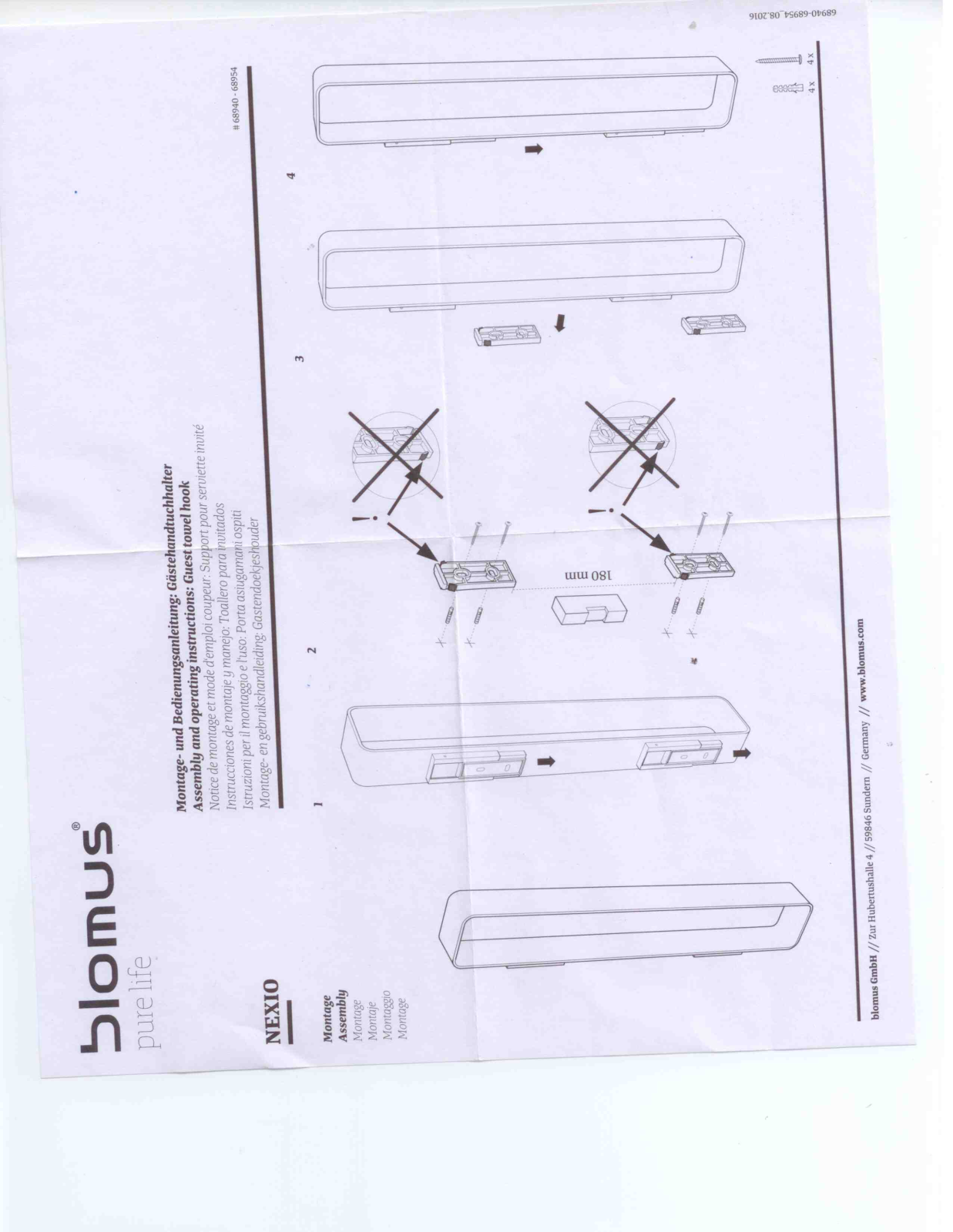 Blomus RY2787 Specifications - ManualMachine.com
