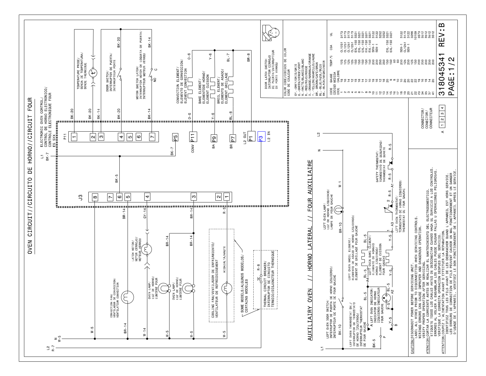 Frigidaire FPDF4085KF Wiring Diagram