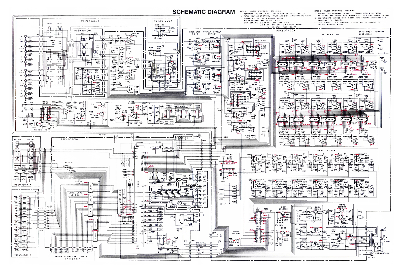 Adc SS-525X Schematic