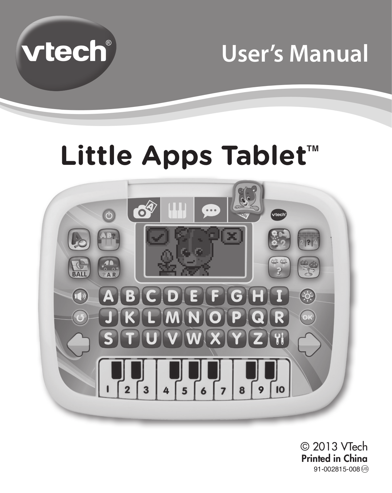 VTech Little Apps Tablet - Pink Owner's Manual