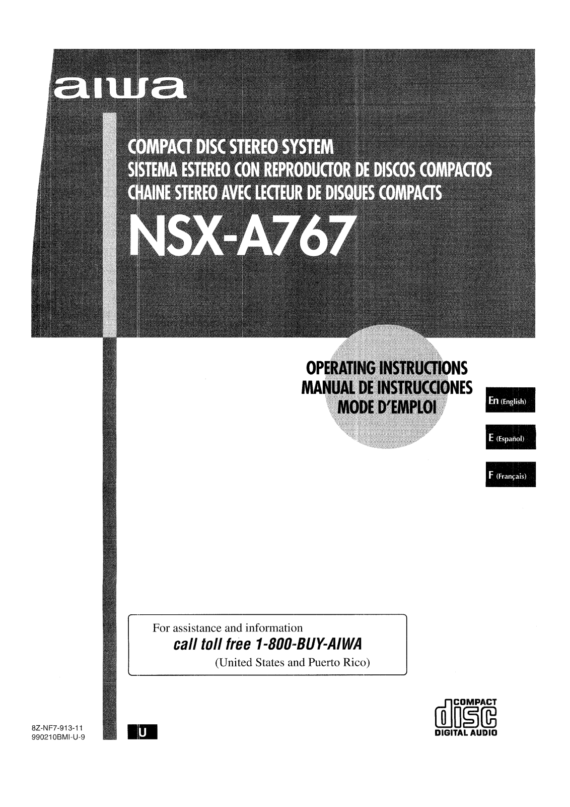 Aiwa NS-XA767 Owners Manual