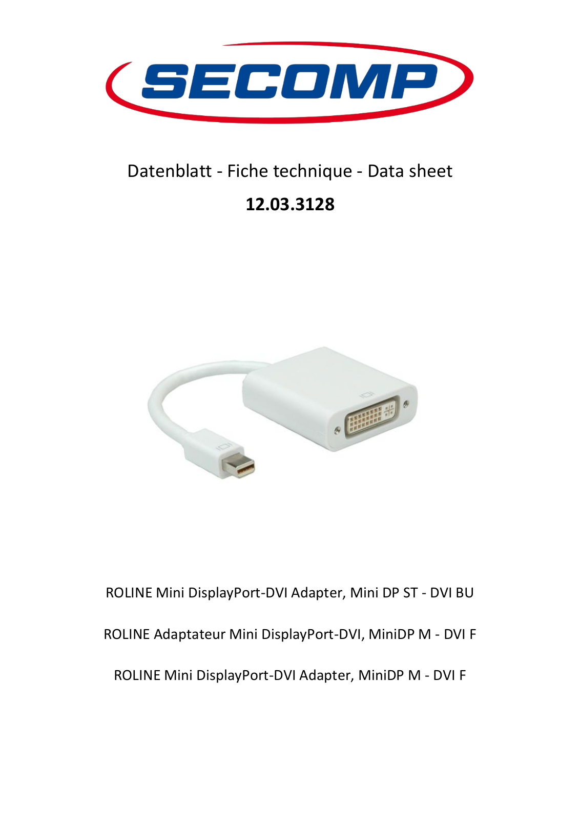 ROLINE 12033128 Datasheet - ManualMachine.com