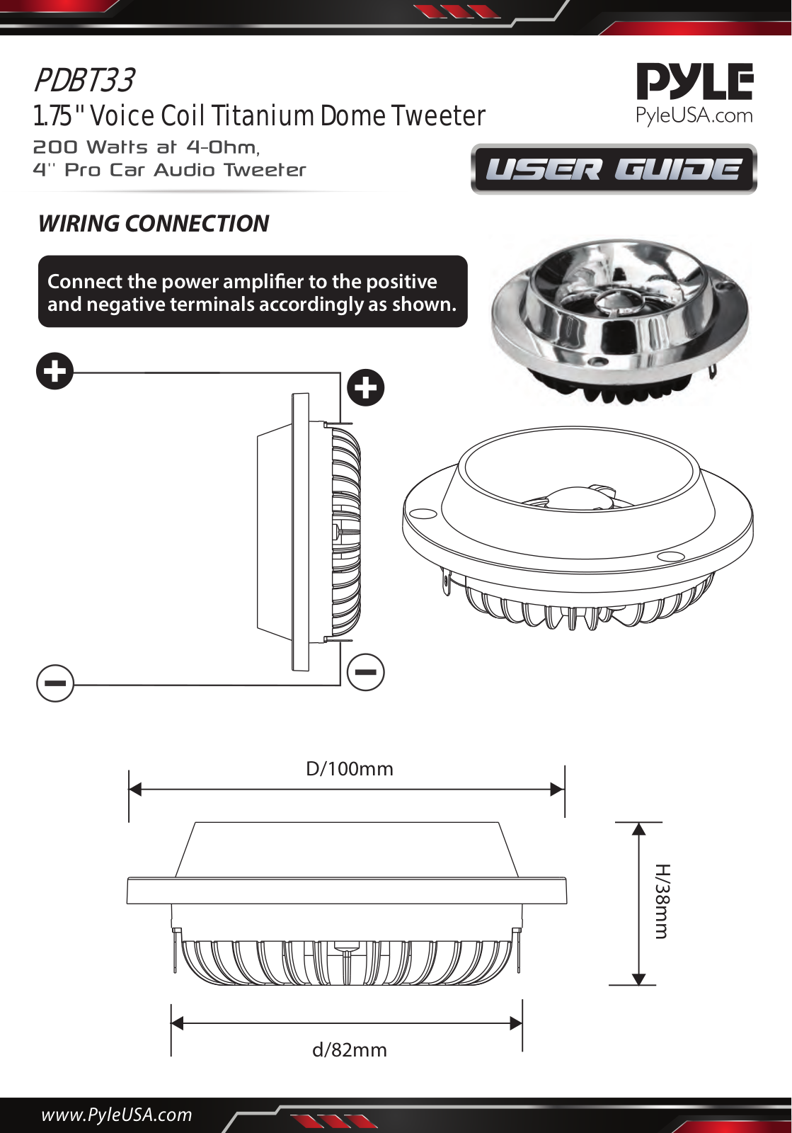 Pyle PDBT33 User guide - ManualMachine.com