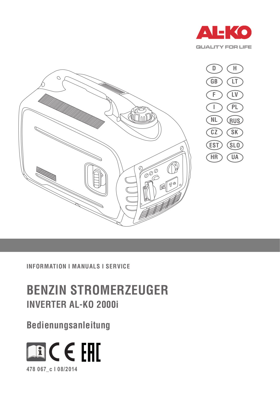 AL-KO 2000 i User Manual