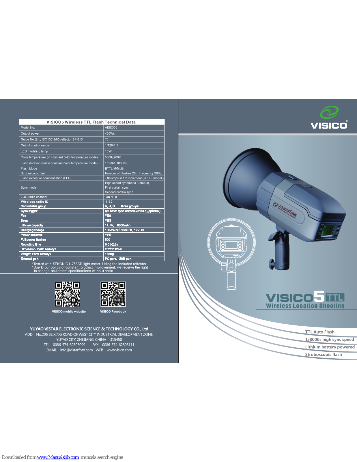 VISICO VISICO5 TTL User Manual