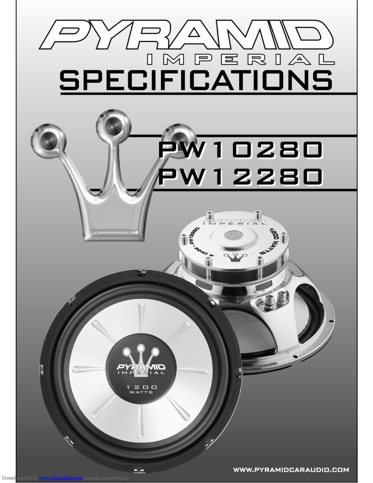 Pyramid PW10280, PW12280 Specifications - ManualMachine.com
