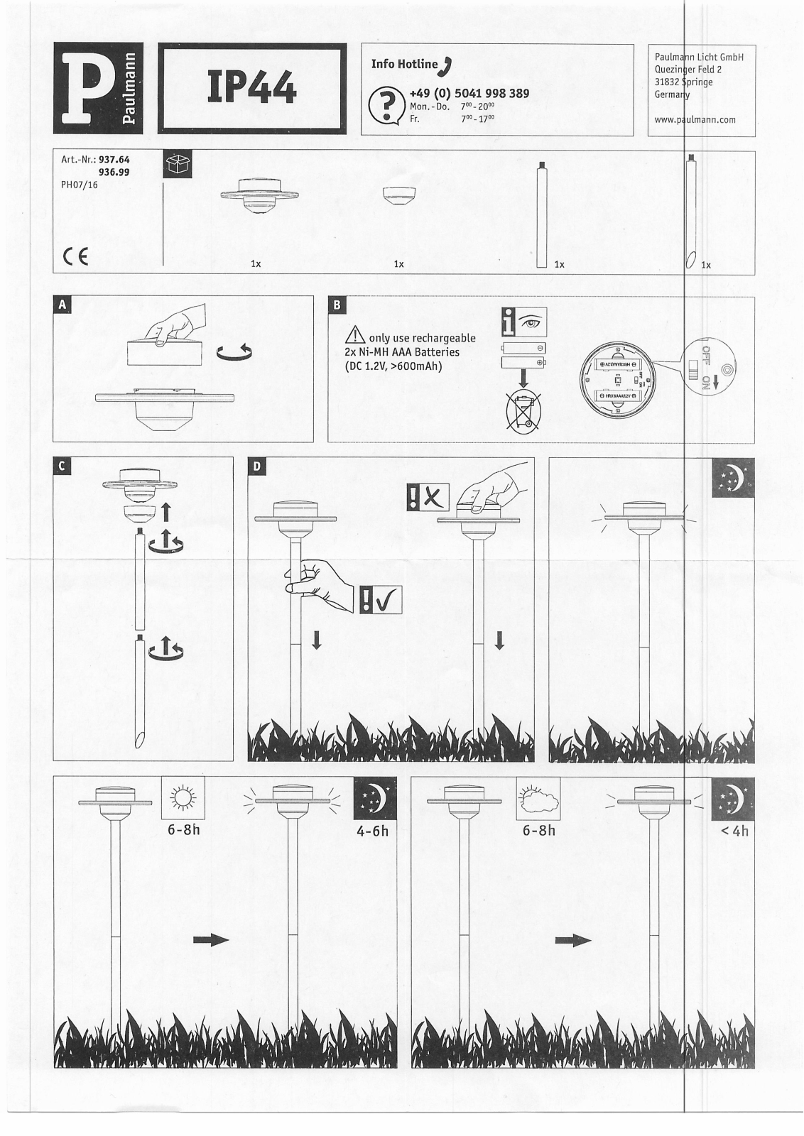 Paulmann 937.64 User Manual - ManualMachine.com