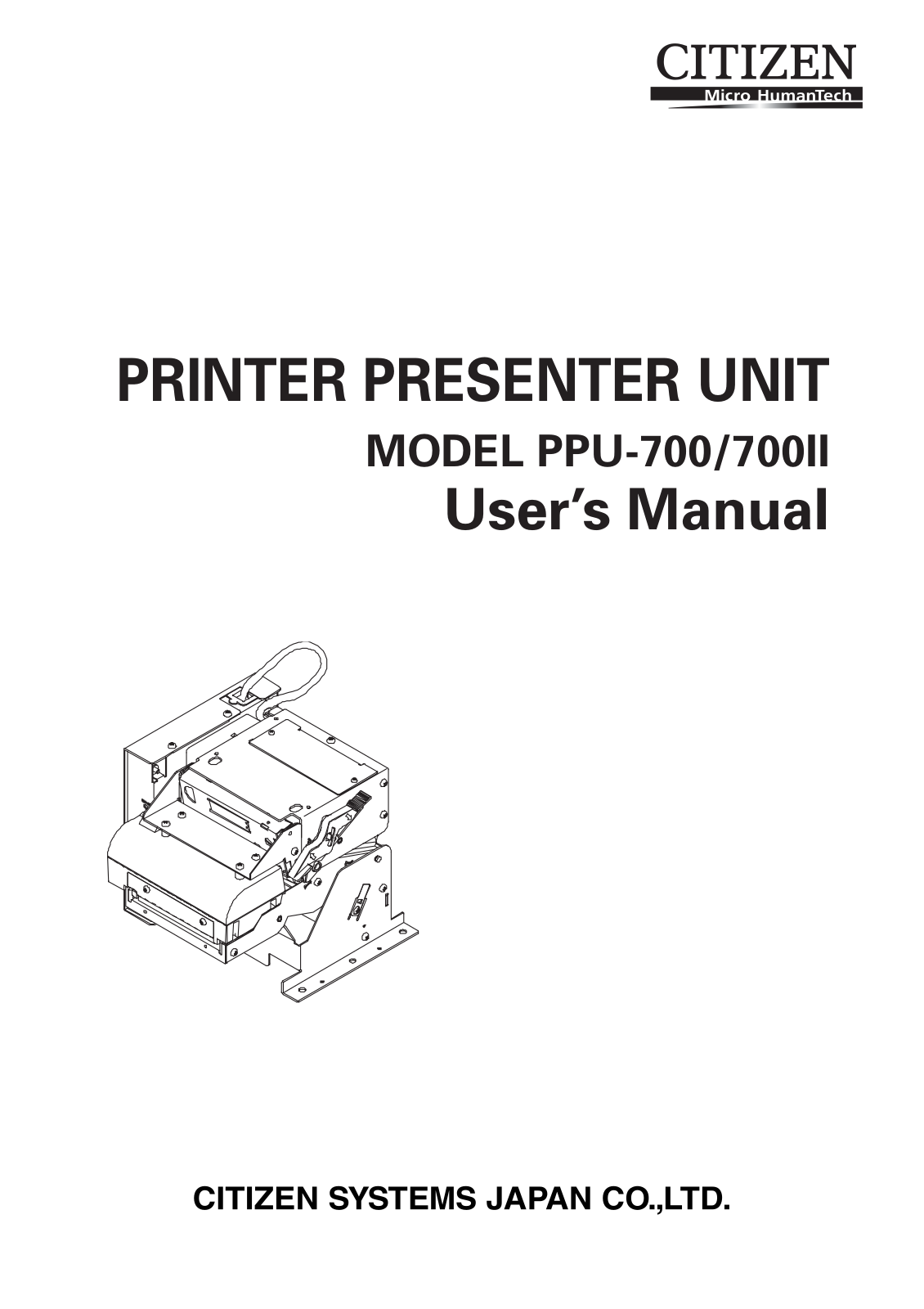 CITIZEN PPU-700II User Manual