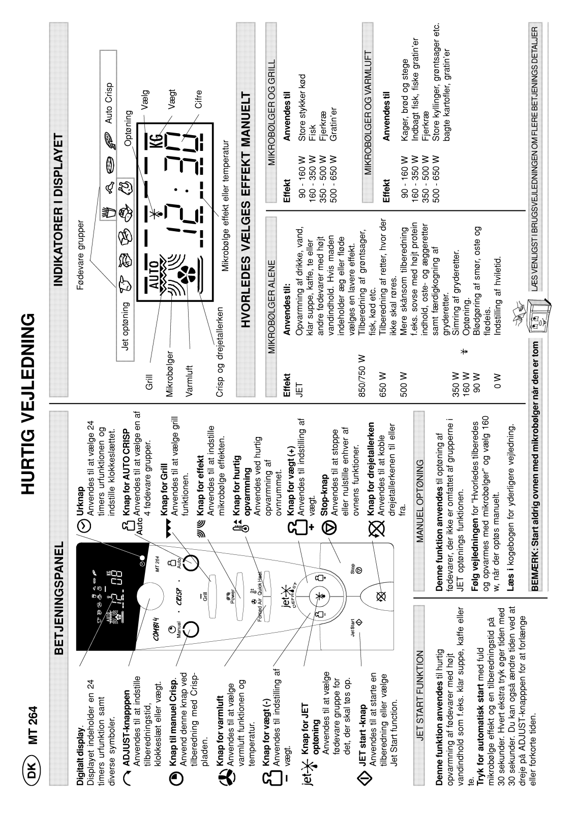 Whirlpool MT 264/BLACK User Manual