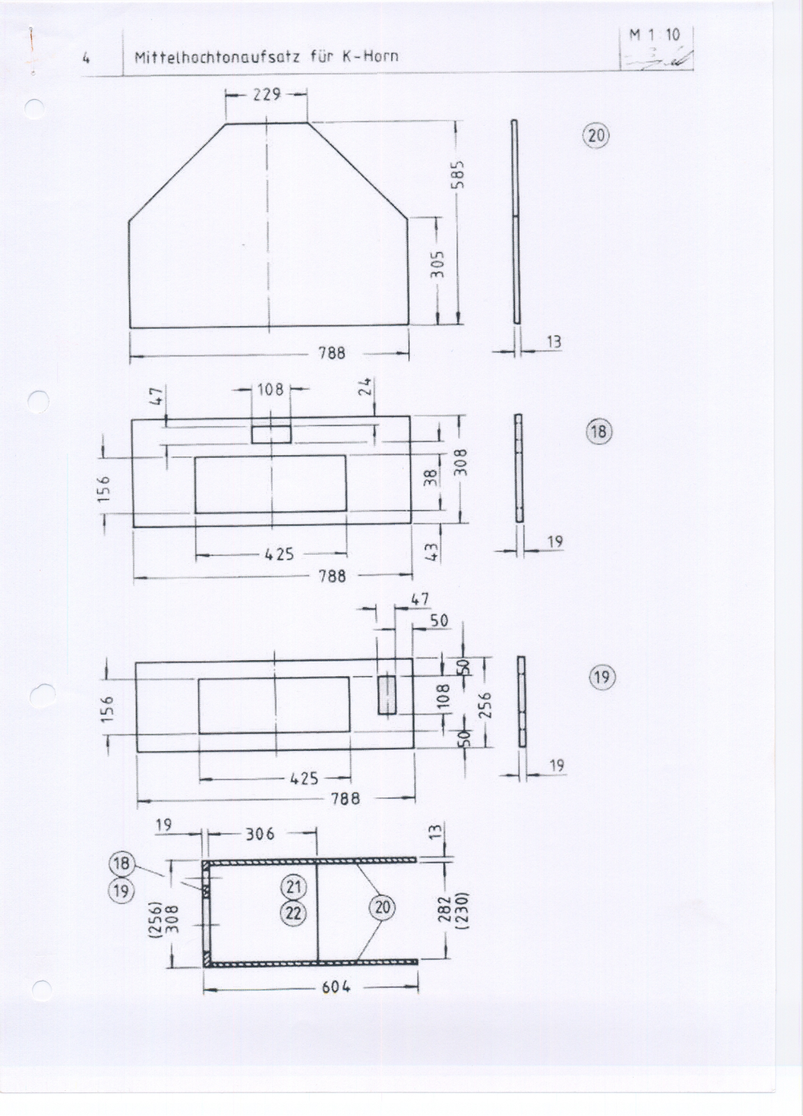 Tannoy K-Horn Schematic