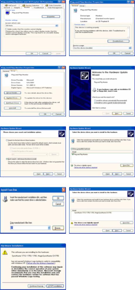 Samsung SYNCMASTER 174T, SYNCMASTER 192N, SYNCMASTER 172N User Manual