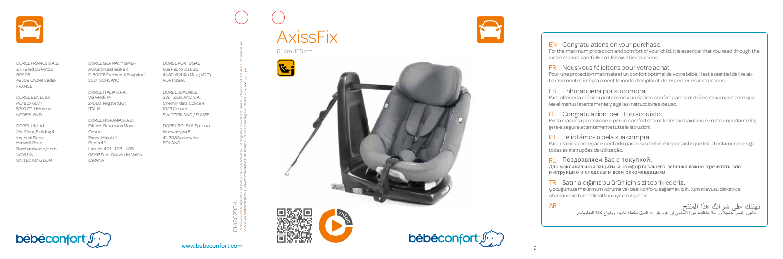 Bebe confort AXISSFIX User Manual