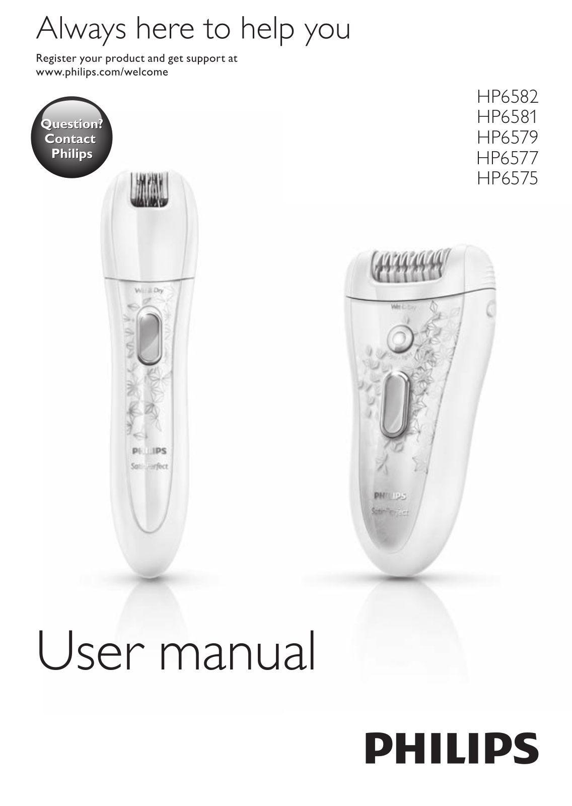 Philips SatinPerfect Depiladora User Manual