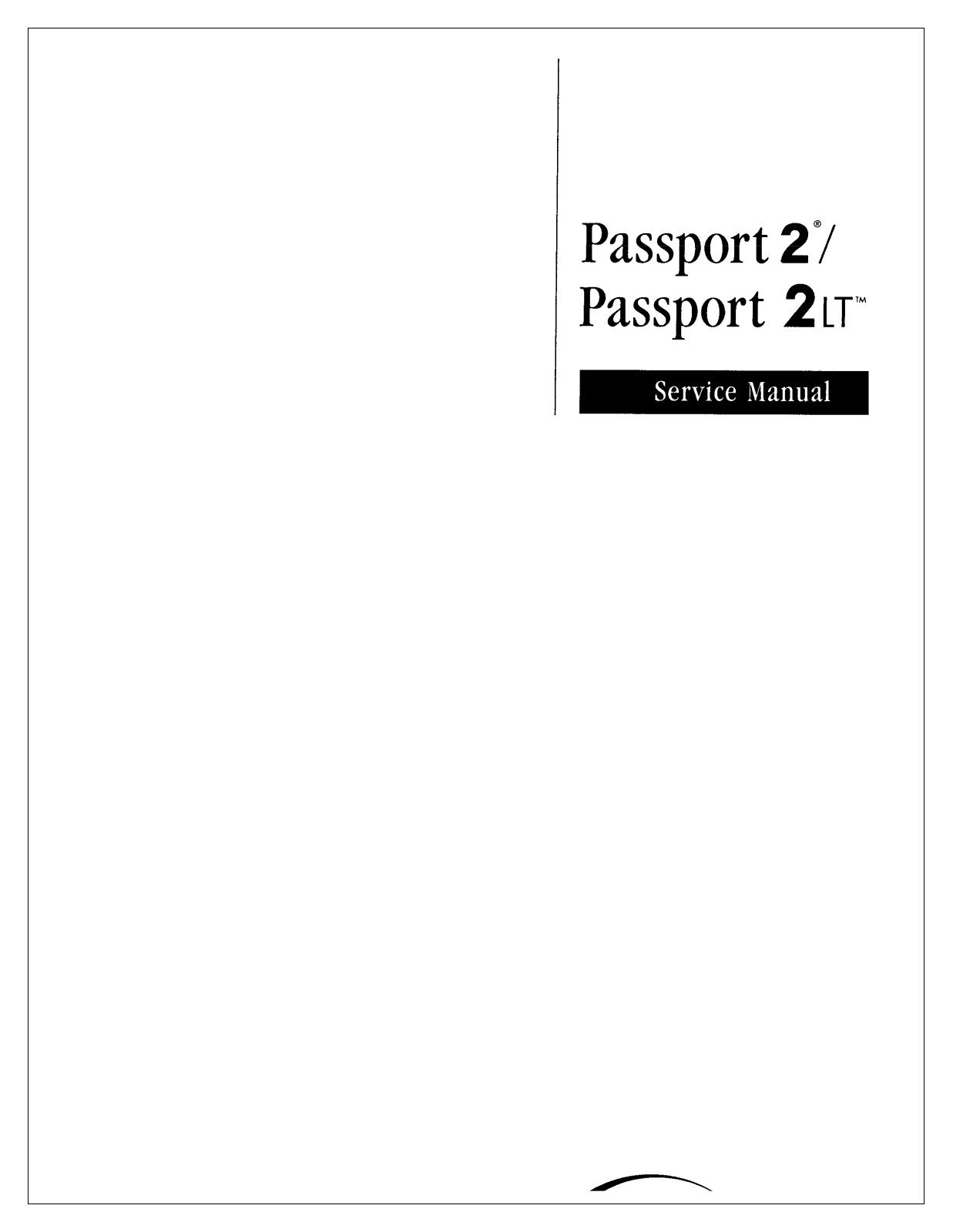 Datascope Passport 2LT Service manual