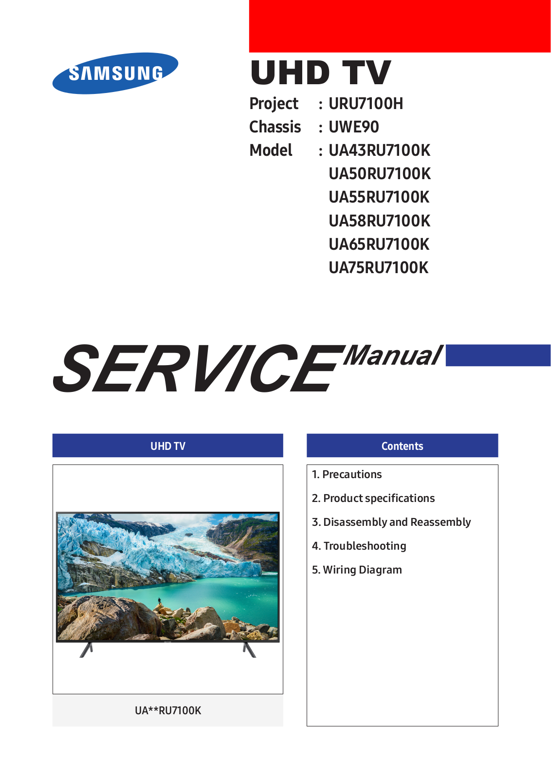 Samsung UA43RU7100K Schematic