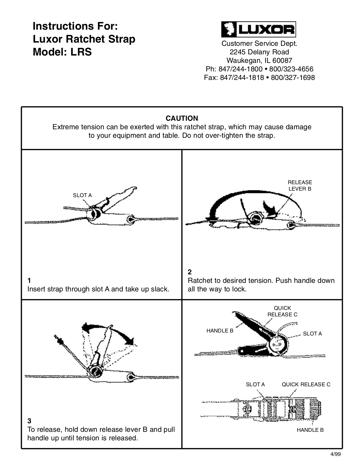 Luxor|H.Wilson LRS User Manual