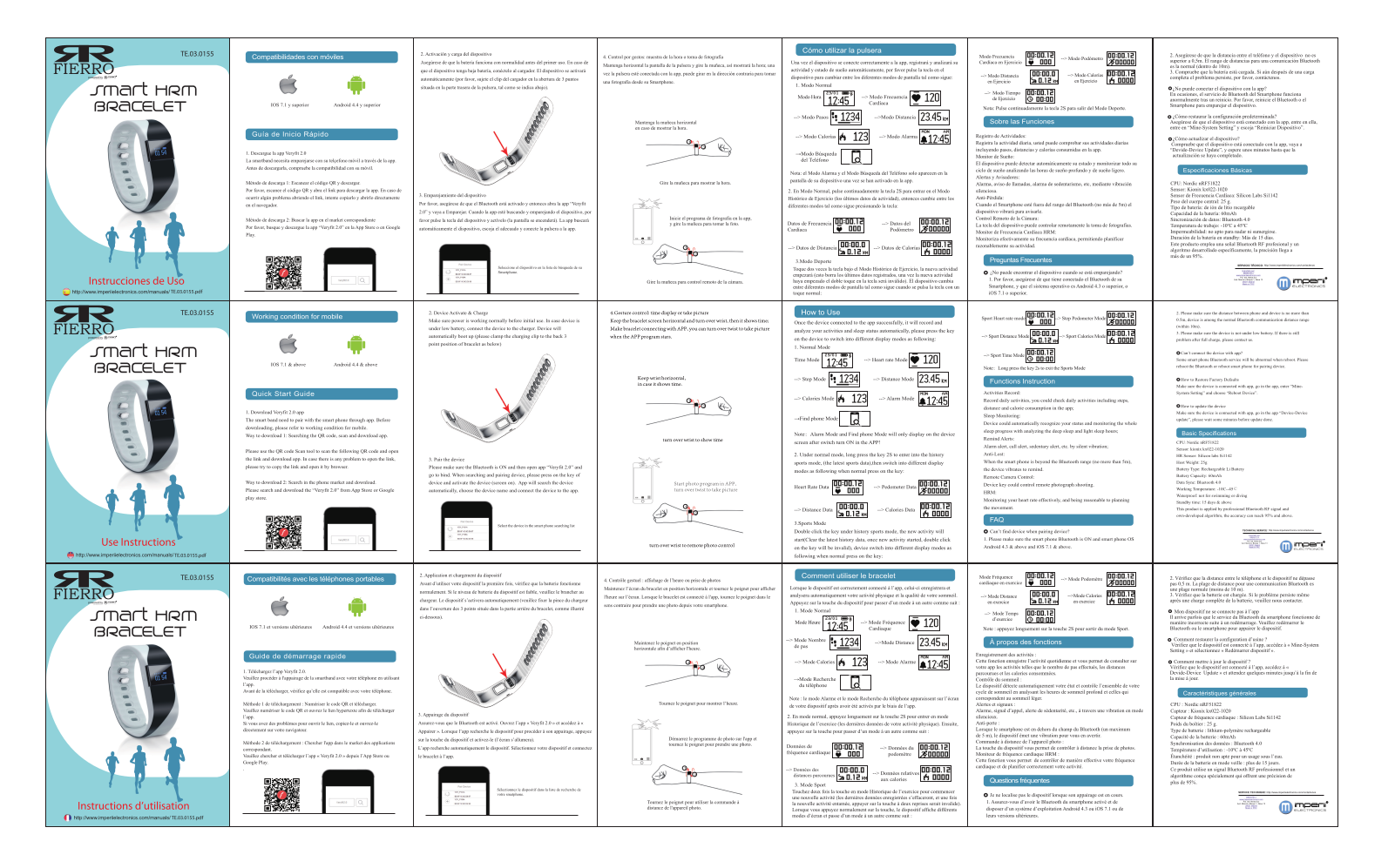 imperii electronics Smart HRM Bracelet Instruction Manual