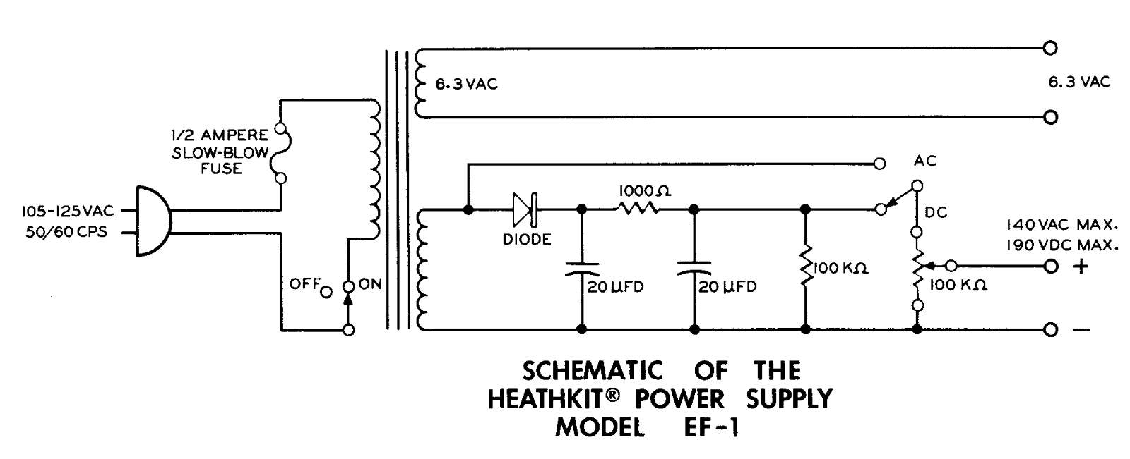 Heath Company EF-1 Schematic