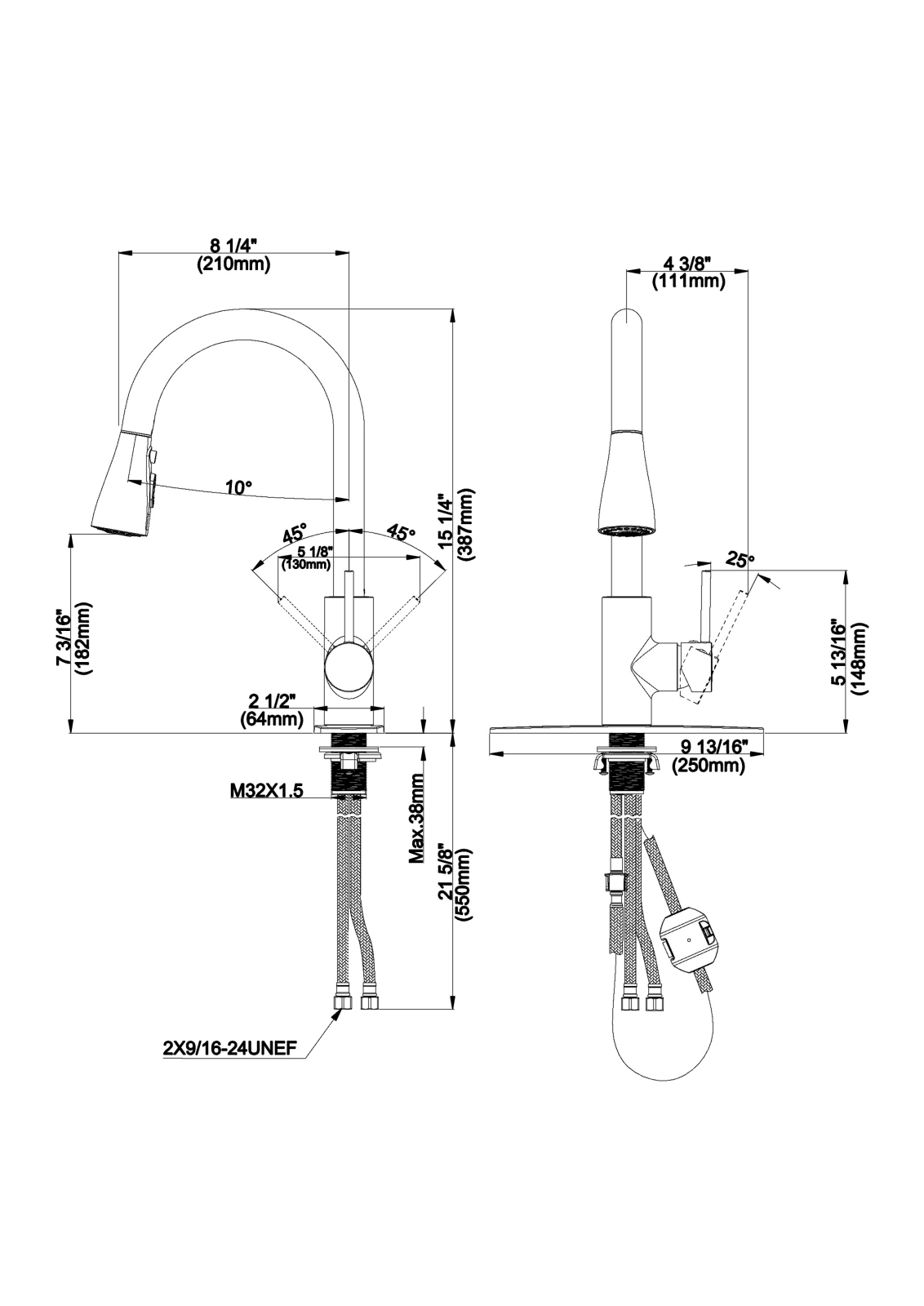 Cobbe ODGA1000 Dimensions - ManualMachine.com