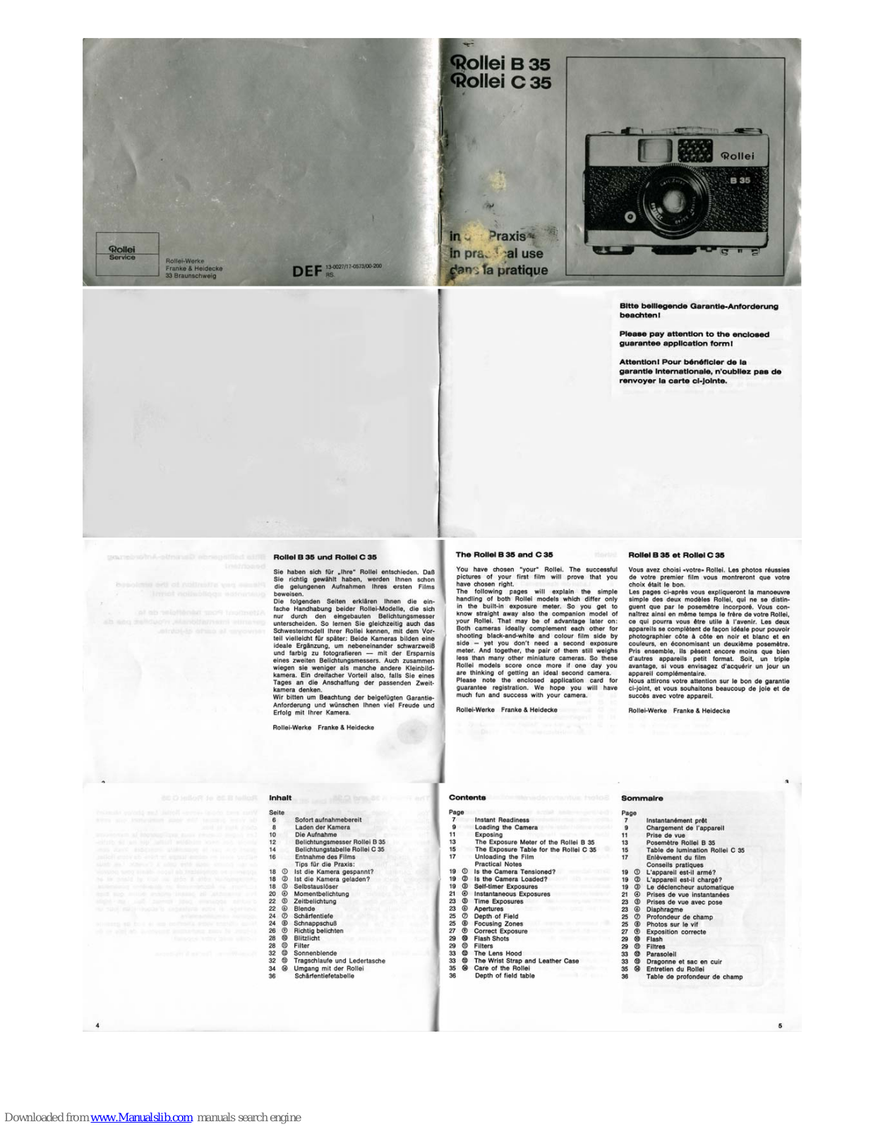 Rollei C35 User Manual